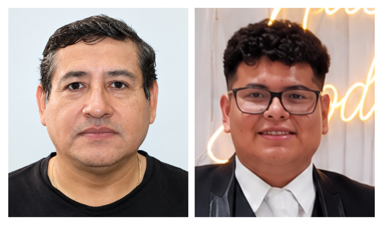 Izquierda. Elar Minchán Sánchez. Derecha. Rony Mosquera Sánchez