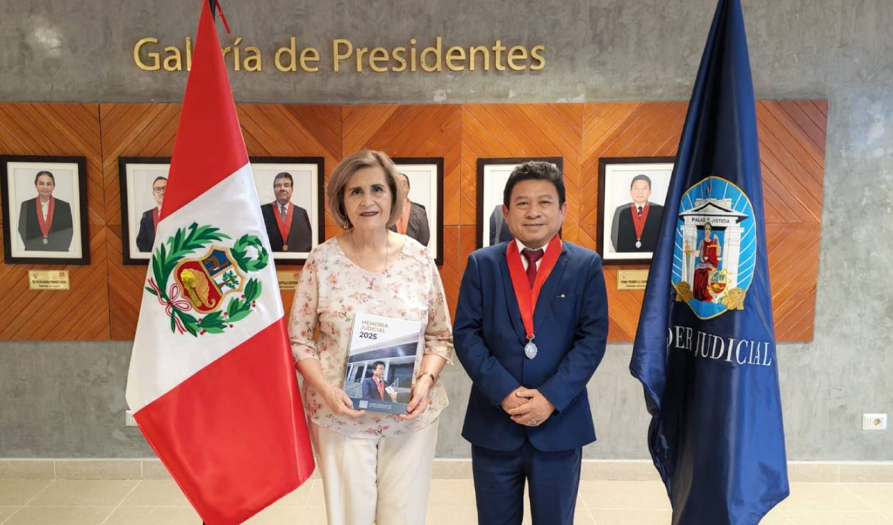 Vicepresidenta del TC Luz Pacheco realizó una visita protocolar al presidente de la Corte Superior de Justicia de Sullana