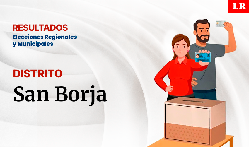 Resultados en San Borja, según la ONPE: conoce quién es el virtual alcalde del distrito