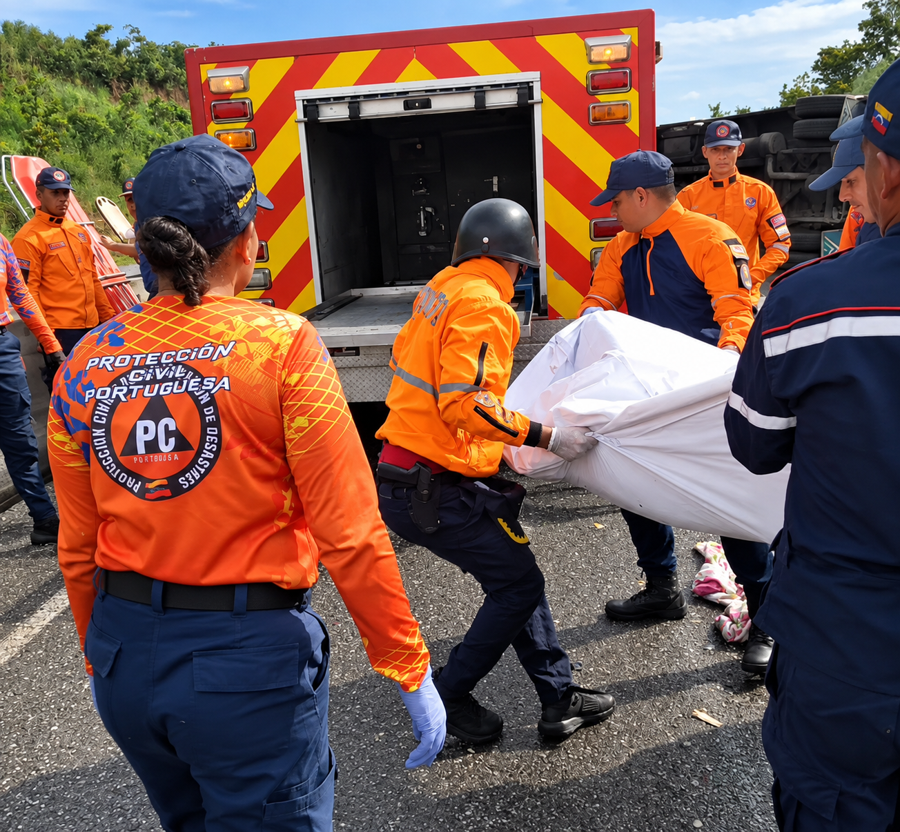 Un accidente en Portuguesa, en Venezuela, dejó a Alexandra Toro y su hija fallecidas, mientras Azuaje resultó gravemente herido. Foto: Portuguesa al Día Un accidente en Portuguesa, en Venezuela, dejó a Alexandra Toro y su hija fallecidas, mientras Azuaje resultó gravemente herido. Foto: Portuguesa al Día