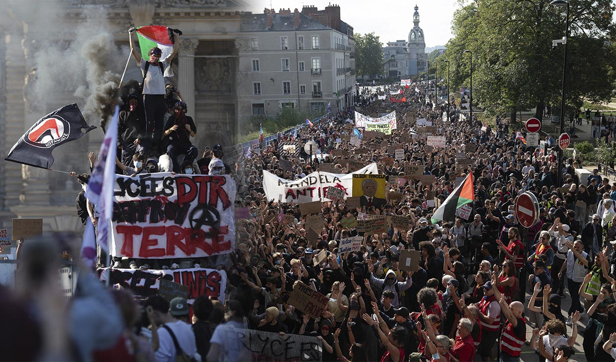 Más de 250.000 personas marchan por toda Francia contra los recortes educativos y la violencia policial