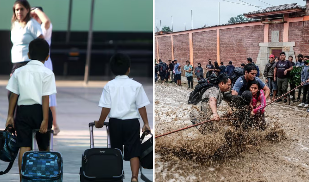 Clases escolares 2026 terminarán a fines de noviembre en zonas de riesgo por El Niño, anuncia Minedu
