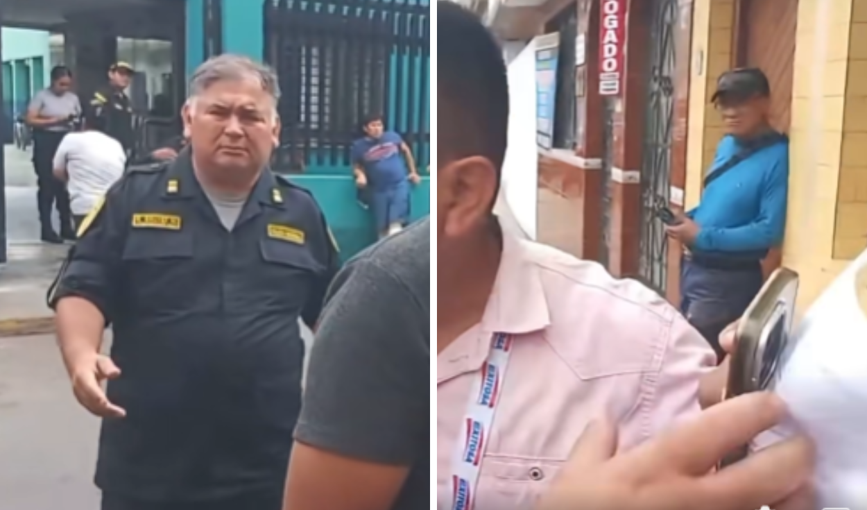 Comisario de Huacho arrebata celular a reportero en plena transmisión por presunto robo: "Es un escándalo"