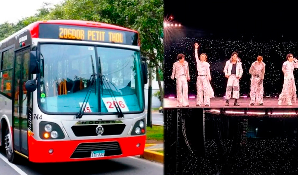 Concierto de BTS: rutas 206 y 209 del Corredor Rojo modifican su recorrido por cierre de vías