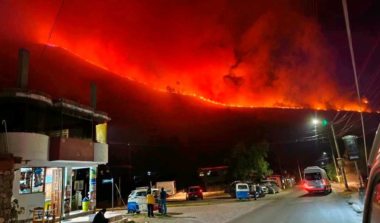 Cusco registra 60 incendios forestales en nueve días y bomberos advierten falta de personal