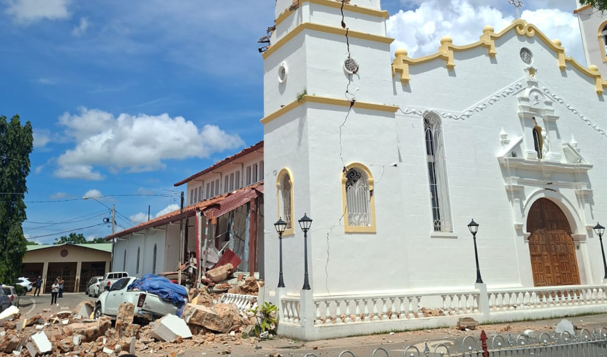 Un fuerte terremoto sacude Panamá: las primeras imágenes del sismo que provocó daños en viviendas y edificios
