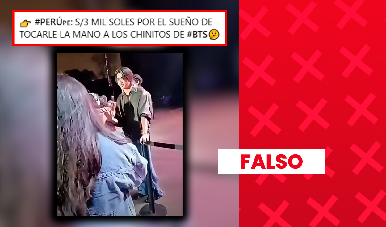 Es falso que fans pagaran S/ 3.000 para darle la mano a los integrantes de BTS: video muestra a actores tailandeses
