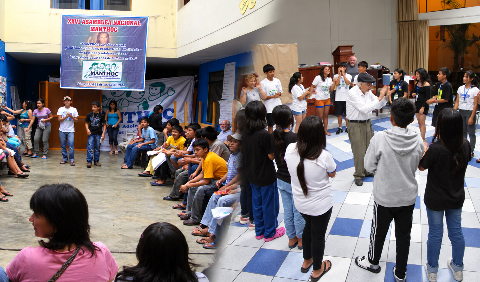 Niños y adolescentes trabajadores presentan agenda social en Tarapoto en el marco de los 50 años del MANTHOC