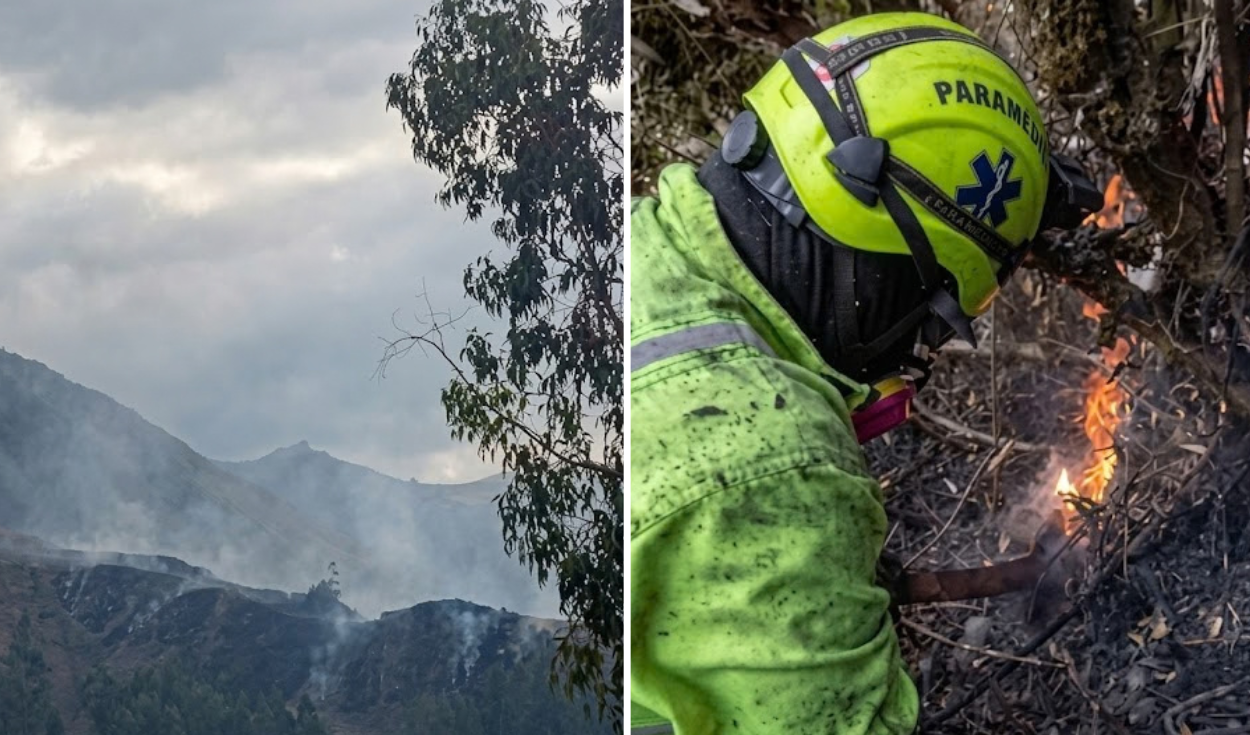 Indeci alerta que incendios forestales en Ayacucho, Moquegua y Puno siguen activos y destruyen cobertura natural