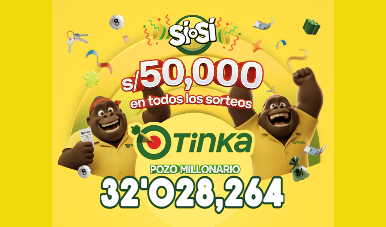 Resultados de La Tinka del domingo 11 de octubre: números ganadores, premios del Pozo Millonario, boliyapa, S/50.000 y más