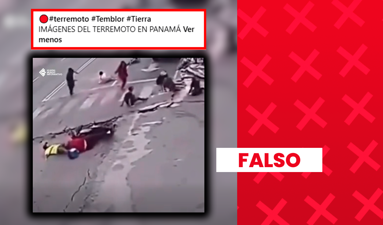 Es falso que video de una calle afectada por un sismo muestre el reciente terremoto en Panamá: ocurrió en Venezuela