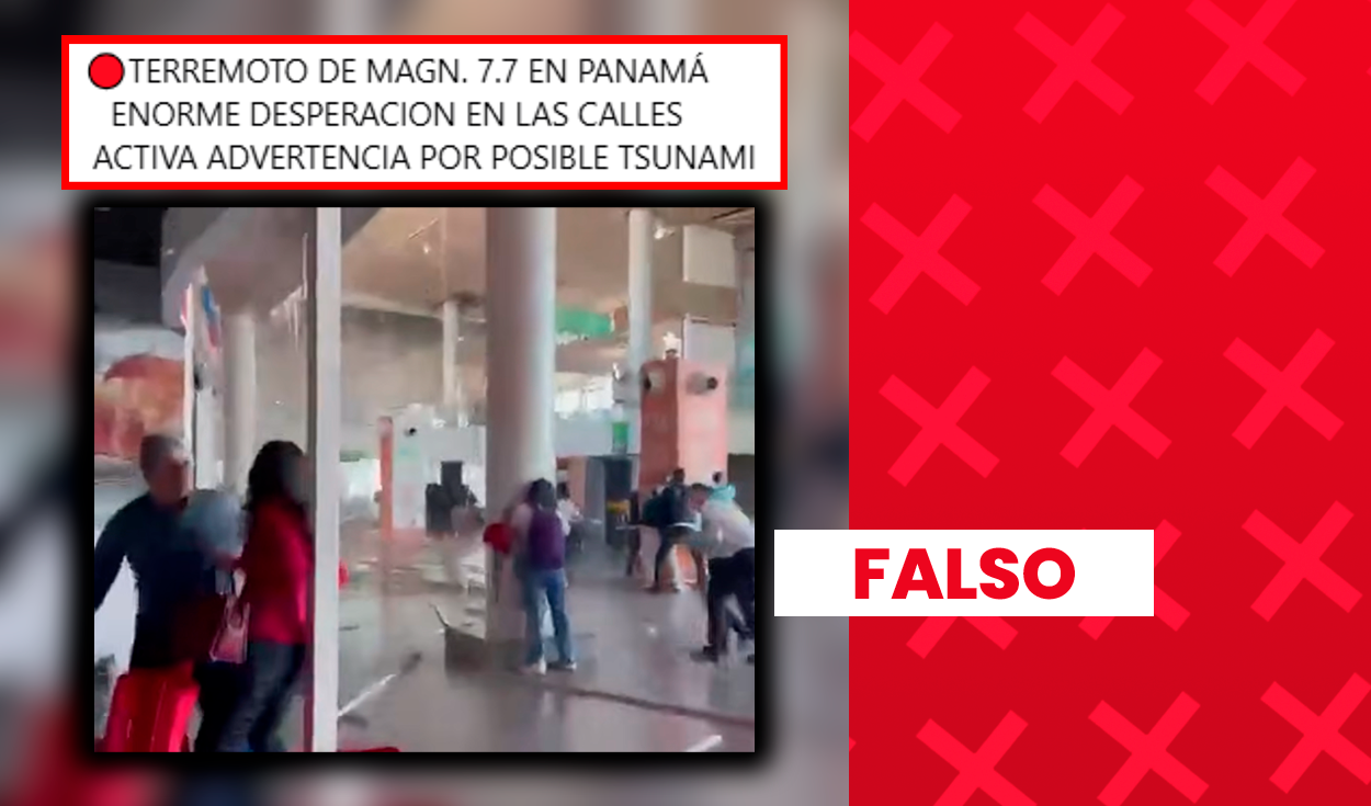 Video de sismo en el aeropuerto de Pereira circula falsamente como si fuera del terremoto en Panamá
