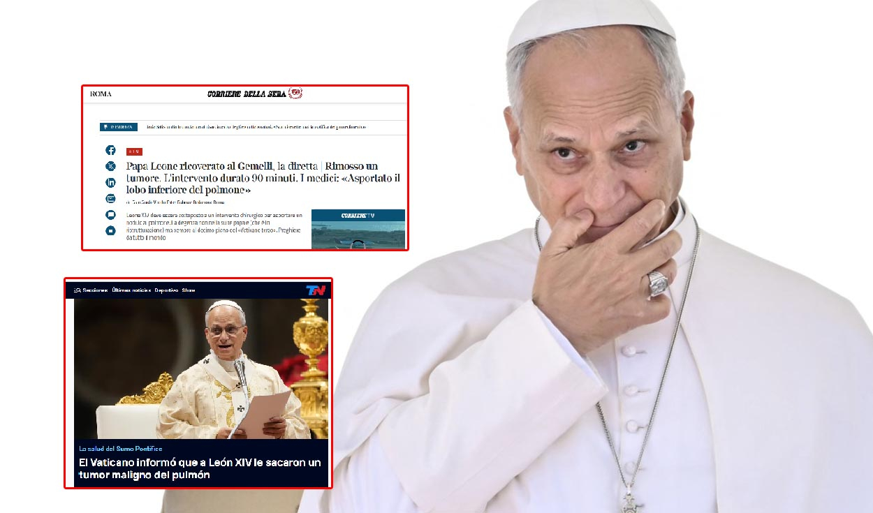 Papa León XIV: así reaccionó la prensa internacional tras ser operado por un tumor cancerigeno