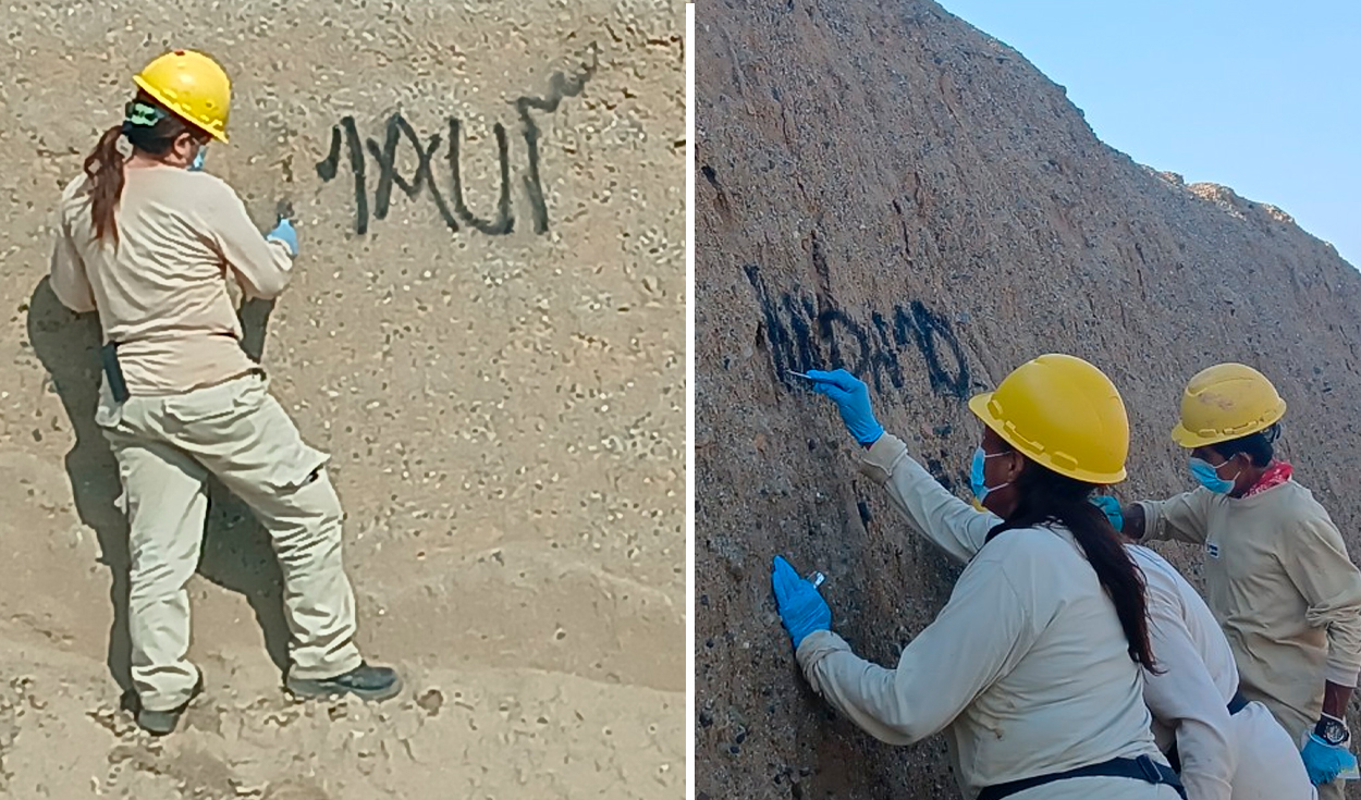 Chan Chan: retiran pintas con aerosol del Palacio Rivero y descartan daños en estructuras originales
