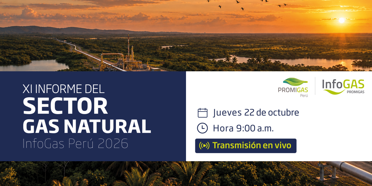Gas natural en Perú: presentarán informe sobre situación y desafíos del sector en 2026