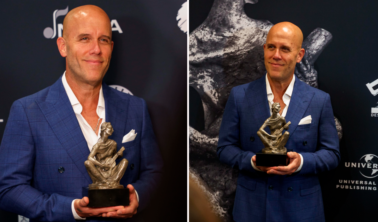 ¡Histórico! Gianmarco ingresó al salón de la fama de compositores latinos y es homenajeado por Gloria y Emilio Stefan