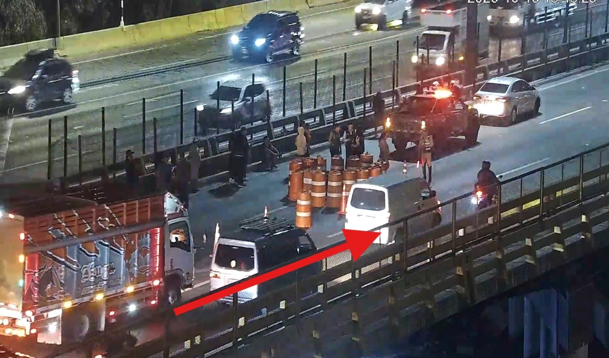 Vía de Evitamiento: reportan congestión de hasta 10 kilómetros tras accidente que dejó un muerto