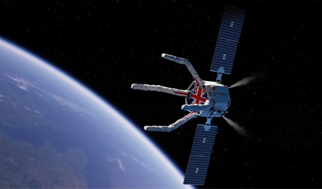 El Reino Unido pondrá en marcha la primera garra robótica del mundo para recolectar la basura espacial que rodea a la Tierra
