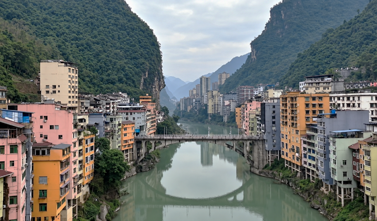 La ciudad más estrecha del mundo: apenas 30 metros de ancho, pero en ella China está construyendo rascacielos