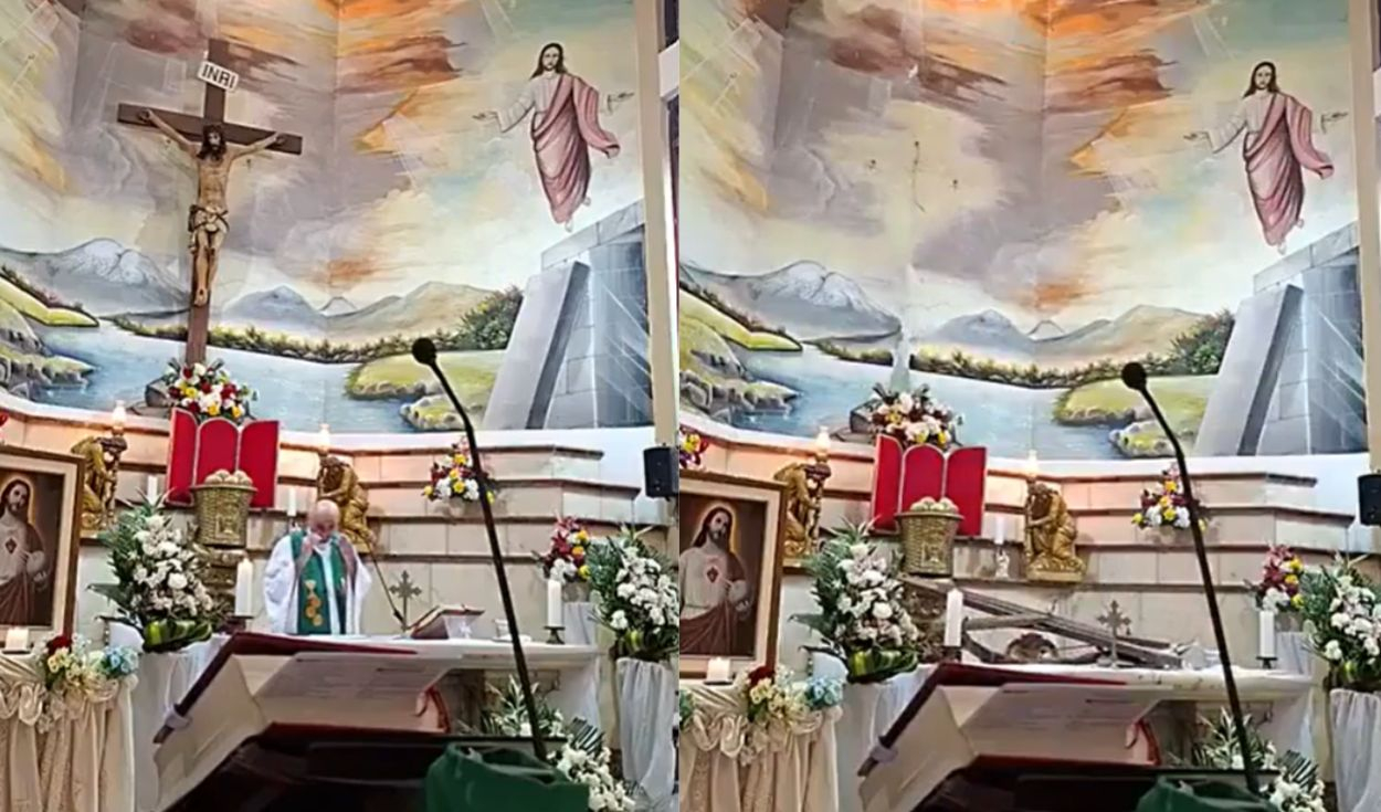 Un sacerdote muere en Ecuador tras caerle encima una cruz durante una misa transmitida en directo