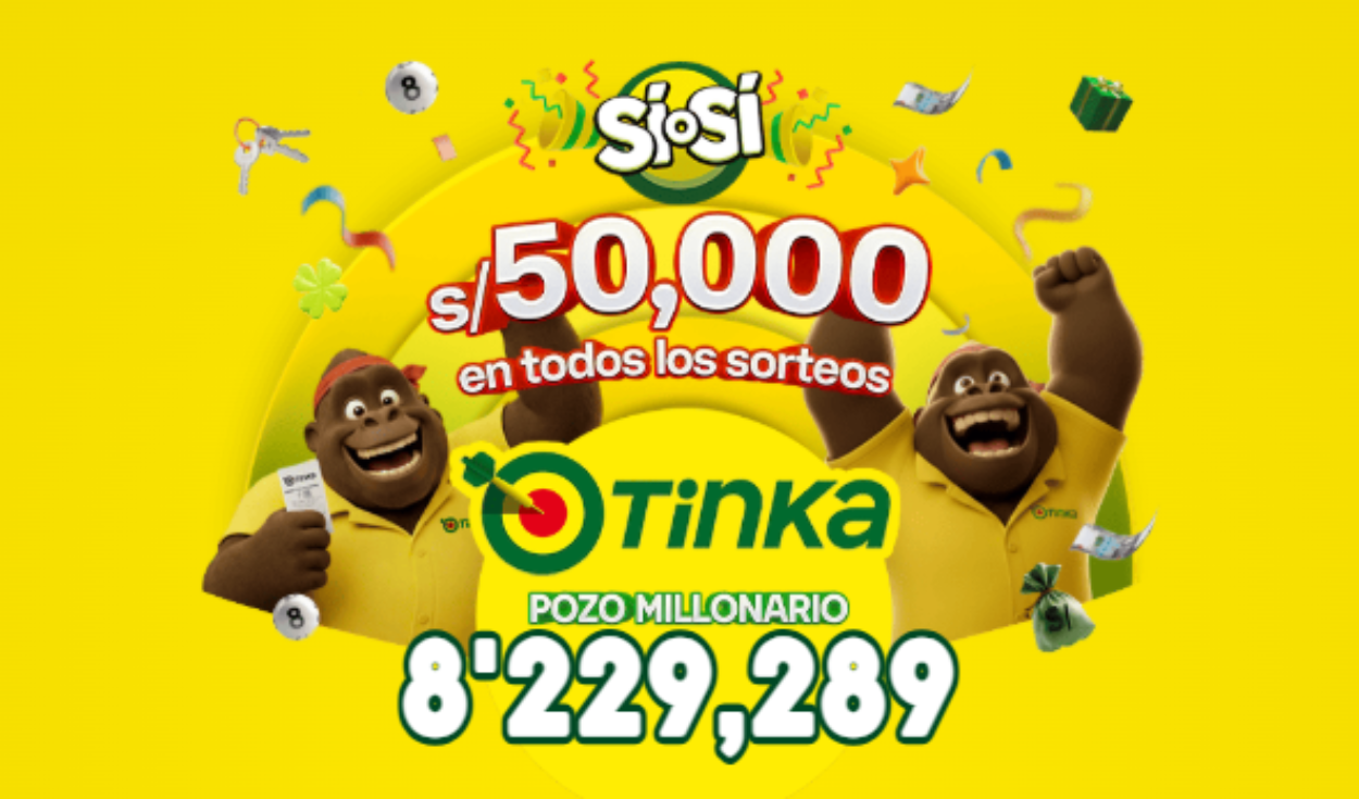 Resultados de La Tinka del domingo 18 de octubre: números ganadores, premios del Pozo Millonario, boliyapa, S/50.000 y más