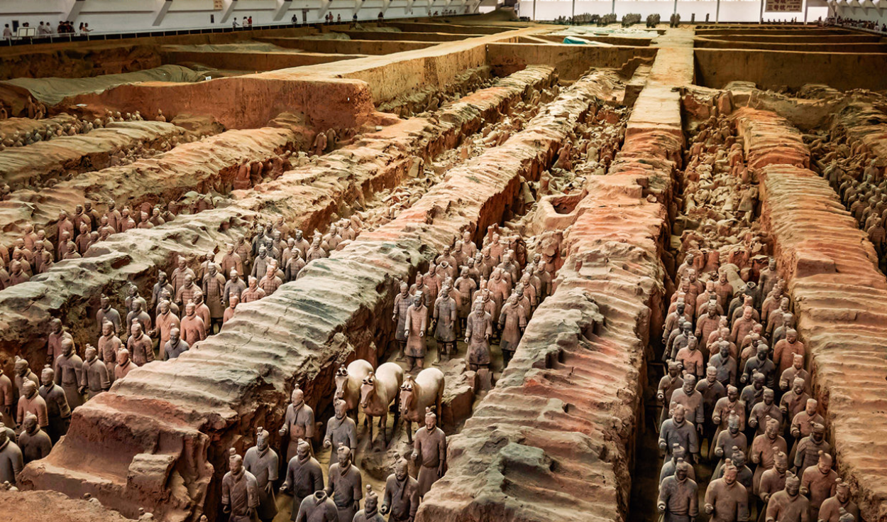 Unas huellas dactilares en los soldados de arcilla del Ejército de Terracota muestran que mujeres y niños ayudaron a construirlo