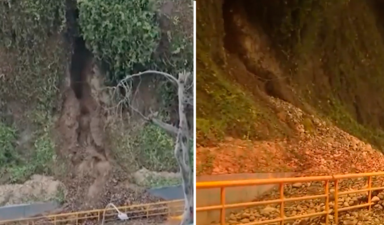 Desprendimiento en la Costa Verde expone riesgos por fallas en el sistema de alcantarillado