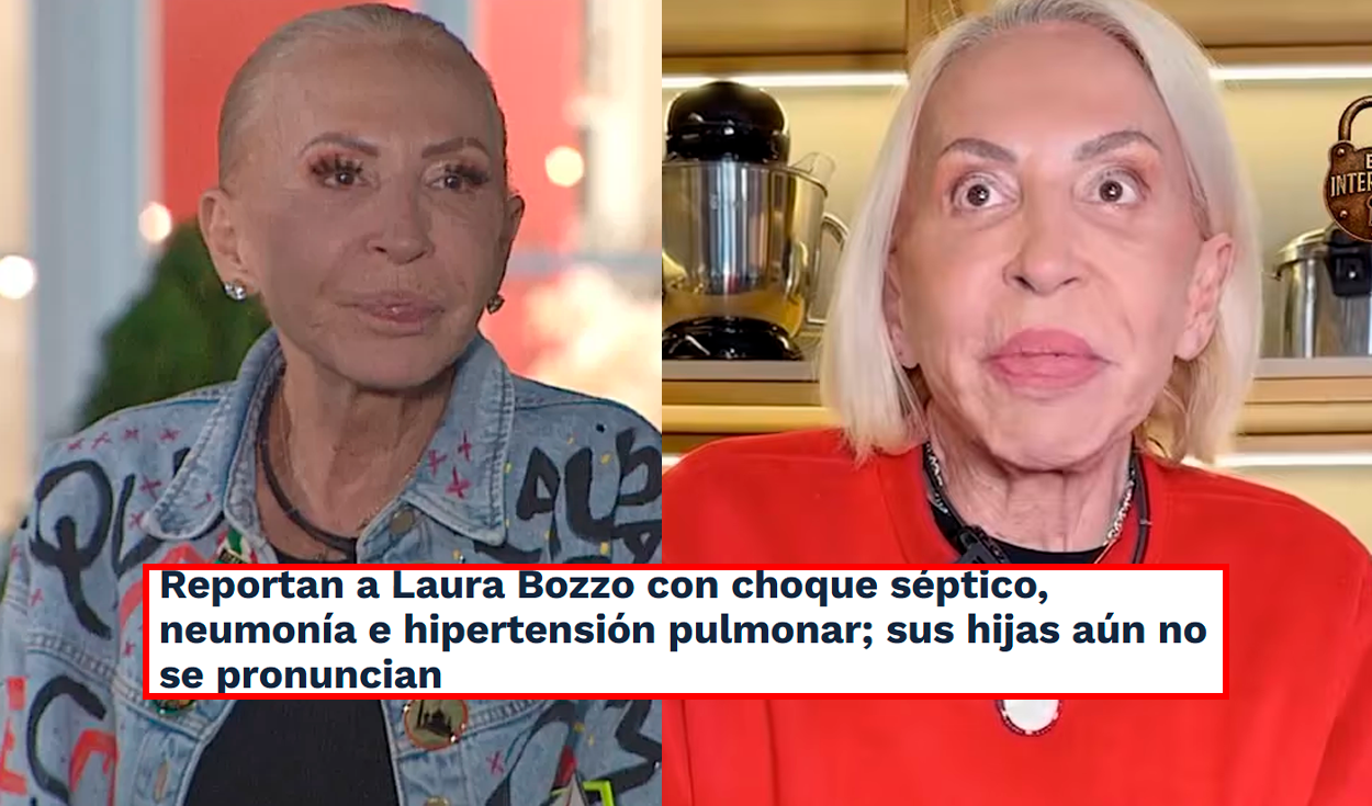 "Choque séptico, neumonía e hipertensión pulmonar": así informa la prensa mexicana sobre el delicado estado de salud de Laura Bozzo