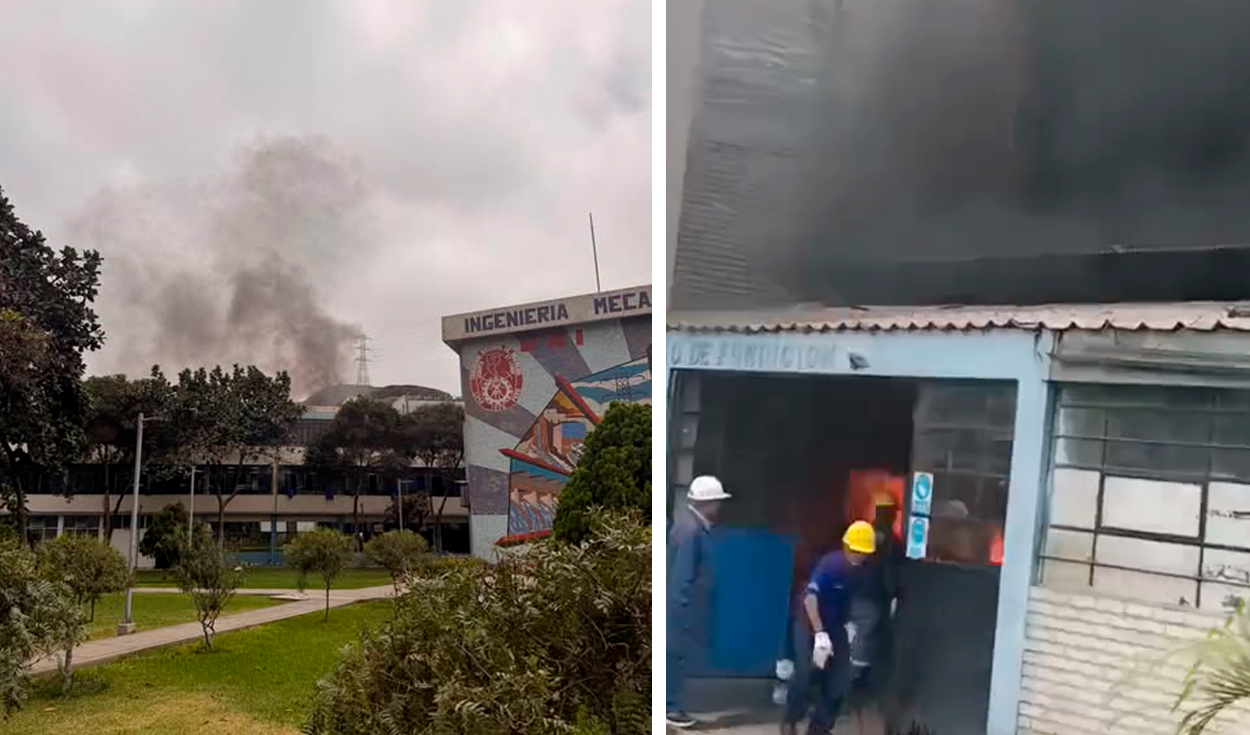 Emergencia en la UNI: incendio en laboratorio de Ingeniería Mecánica moviliza a bomberos