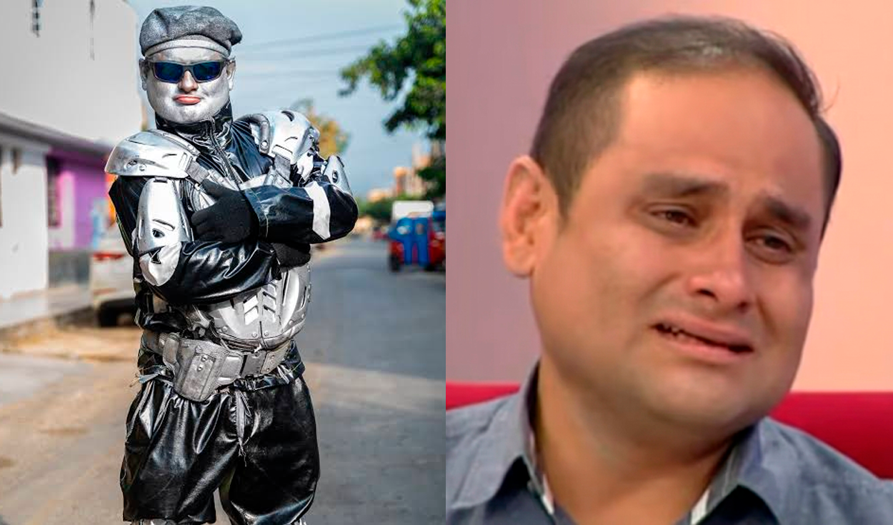 Robotín rompe en llanto desde Estados Unidos y cuenta cómo se gana la vida lejos del Perú: "Papito se está esforzando"