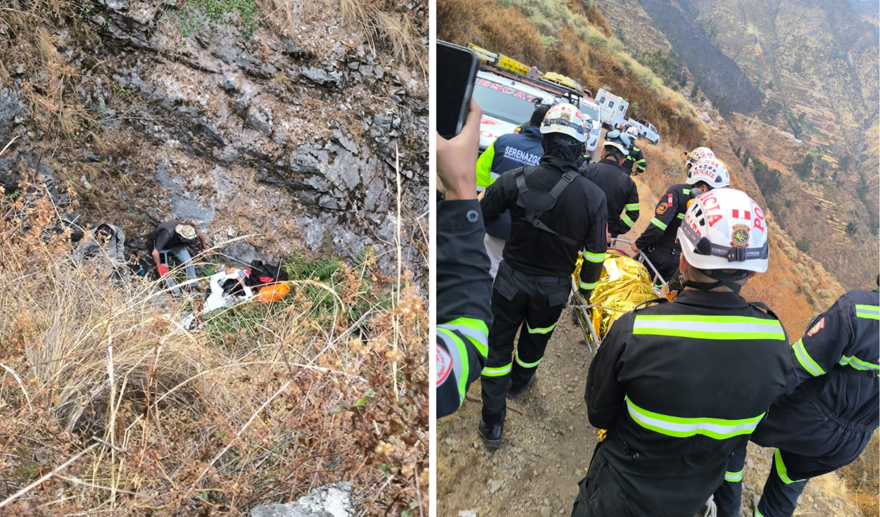 Rescatan con vida a estudiante de San Marcos que cayó a quebrada durante excursión en Huarochirí