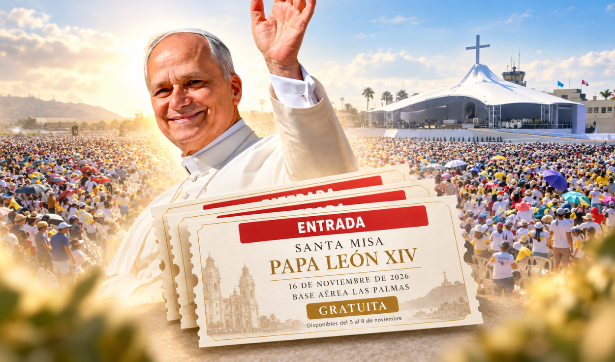 Papa León XIV: paso a paso para obtener entradas a la misa en la Base Aérea Las Palmas