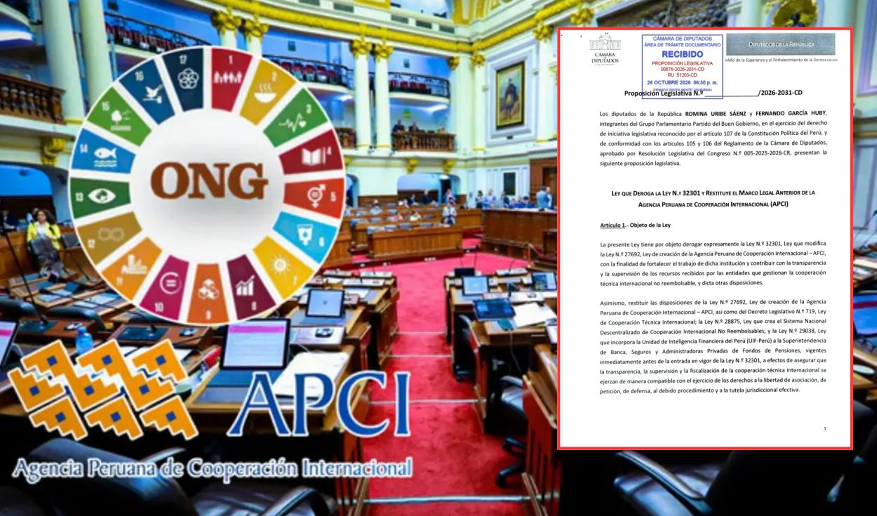 Bancada del Partido del Buen Gobierno presenta proyecto para derogar la Ley APCI