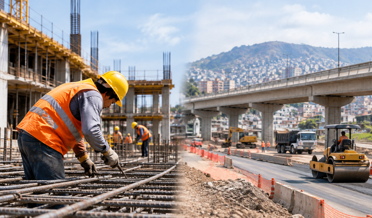 Construcción habría crecido 7,4% en septiembre, pero el avance de obras públicas habría caído 3,9%