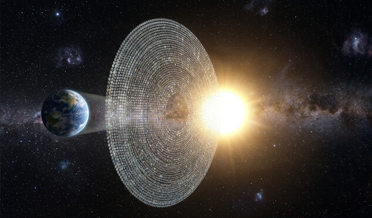 Parece de ciencia ficción: científicos proponen desplegar un parasol espacial para dismuir la temperatura de la Tierra