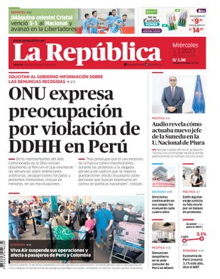 Edición Impresa - La Republica | Lima - Miercoles 01 de Marzo del 2023