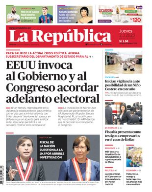 Edición Impresa - La Republica | Lima - Jueves 02 de Marzo del 2023