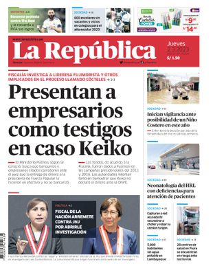 Edición Impresa - La Republica | Norte - Jueves 02 de Marzo del 2023
