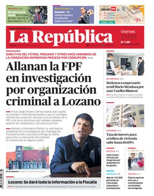 Edición Impresa - La Republica | Lima - Viernes 03 de Marzo del 2023