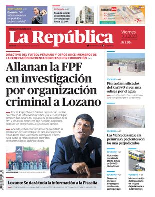 Edición Impresa - La Republica | Norte - Viernes 03 de Marzo del 2023