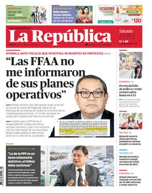 Edición Impresa - La Republica | Lima - Sabado 04 de Marzo del 2023