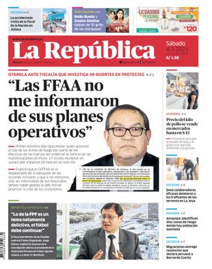 Edición Impresa - La Republica | Sur - Sabado 04 de Marzo del 2023