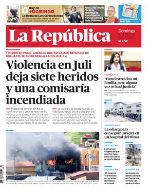 Edición Impresa - La Republica | Sur - Domingo 05 de Marzo del 2023