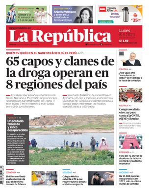Edición Impresa - La Republica | Lima - Lunes 06 de Marzo del 2023