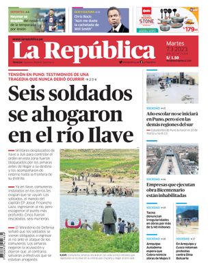Edición Impresa - La Republica | Sur - Martes 07 de Marzo del 2023