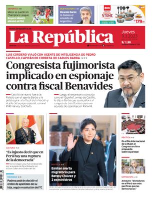 Edición Impresa - La Republica | Lima - Jueves 09 de Marzo del 2023