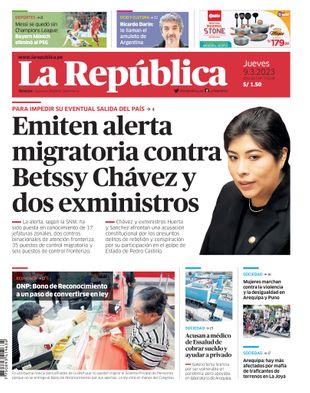 Edición Impresa - La Republica | Sur - Jueves 09 de Marzo del 2023