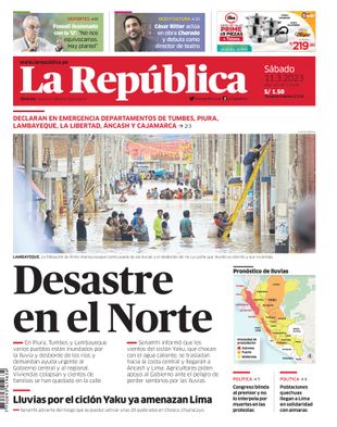 Edición Impresa - La Republica | Lima - Sabado 11 de Marzo del 2023