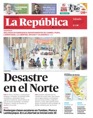 Edición Impresa - La Republica | Norte - Sabado 11 de Marzo del 2023