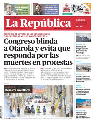 Edición Impresa - La Republica | Sur - Sabado 11 de Marzo del 2023